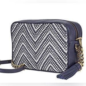 Michael Kors GINNY Medium East West Camera Bag Crossbody Shoulder Admiral Blue